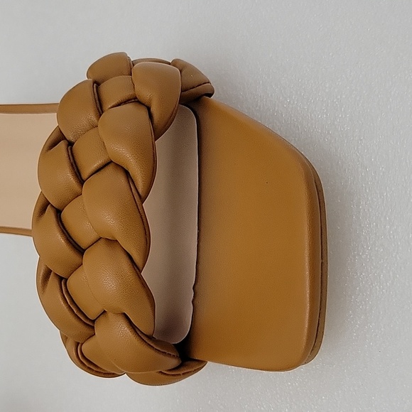 Women's slippers, fashion woven lightweight sandals, comfortable mid heel - Picture 9 of 10